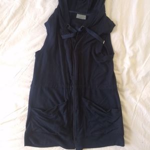 Athleta long vest hoodie